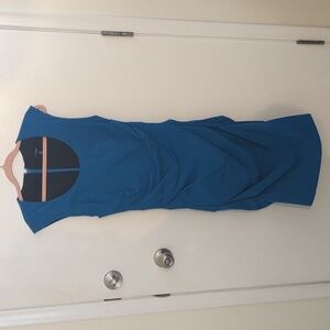Le Chateau Blue ruched dress, medium